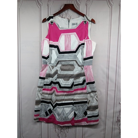 Robbie Bee Dress Women's SZ 10 Knit Sheath Button Accents Straps Back Zipper EUC - Picture 1 of 16